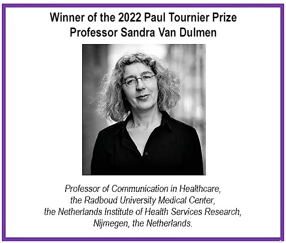Paul Tournier Prize 2020 winner Prof. Sandra Van Dulmen